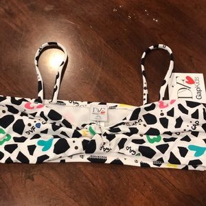 DVF for gap kids bikini top Sz 14/16 NWT